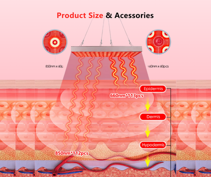 Red Light Therapy Panel - OXENNE -  -  Best Selling  - Rejuvenate your skin with Oxenne's Red Light Therapy Panel. Boost collagen, reduce wrinkles, and enhance skin health naturally. - Red Light Therapy Panel